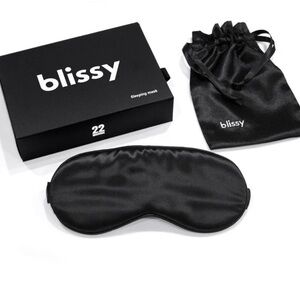 Blissy Black Silk Sleep Mask